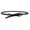 Amazon Ebay Cinturão Feminino Vintage de Couro Genuíno com Tachas e Nó Circular para Saia Cinturão Estreito de Couro Genuíno