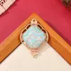 Ornatos de brocado de música Ruyi flores de janela bordado frente e verso ornamentos pendurados acessórios de ornamento diy acessórios de lapela Hanfu pingentes atacado