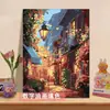 Casa de Flores junto al Mar Pintura al Óleo Digital DIY 2026 Nueva Pintura Acrílica Relleno Manual para Colorear Pintura Decorativa Sanadora