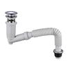 Escurridor HIDEEP de cobre tipo rebote con boca de rebose, lavabo de cerámica negro mate y lavabo de cristal compartidos