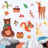 Urso veado Fox animal crianças quarto adesivos de parede sala de estar decoração quarto autoadesivos adesivos AY90107