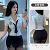 Abanicos de noche, lencería sexy, uniforme de policía femenino, traje de tentación, pecho pequeño, gran pasión, pijamas gratis 8512