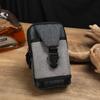 Bolso de cintura para hombre con cierre de seguridad para teléfono móvil, bolso creativo multifuncional para guardar certificados y cambio, bolso de cintura con costuras de moda al por mayor
