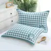 Toalla de Almohada Grande Algodón Par Tres Capas Gasa Adulto Cabeza de Almohada Pañuelo de Cabeza Remate Absorbente de Sudor Parejas Estilo Europeo Toalla de Almohada
