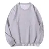 Sudadera de Algodón Puro con Cuello Redondo para Hombre, Estilo Primavera y Otoño, Ropa de Otoño para Hombre de Color Sólido, Chaqueta Casual Americana para Hombre, Peso Alto para Otoño