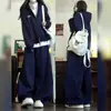 Estilo Coreano Outono e Inverno Moda Dongdaemun Roupas Esportivas Conjunto Feminino Moletom Solto Casual com Capuz Conjunto de Corrida Peça Dupla