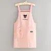 Avental de Desenho Animado Fashion Impermeável Cozinha Uso Doméstico Verão Avental Fino para Cintura Estampado LOGO Uniforme de Trabalho para Catering