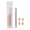 Pluma esponja especial para nail art, pluma blooming, doble punta, pluma para degradado, pluma de color de punta, pluma para dibujo a color, pluma sello con 4 puntas de esponja