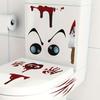 Pegatinas de baño sangrientas de Halloween, pegatinas decorativas de Ghostface, serie AFH, horror transfronterizo, pegatinas exageradas para inodoro, pegatinas decorativas de pared