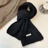 Bufanda tejida suave y acogedora de estilo coreano para mujer, engrosada y cálida para el invierno, calentador de cuello versátil para estudiantes y parejas