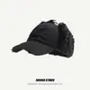 Gorro de Felpa de Color Sólido Estilo Americano con Protección para las Orejas Invierno Unisex Retro Coreano Gorro de Piloto Moderno Fresco Cálido Gorro de Esquí
