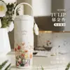 Nuevo Taza de Coche Grande Transfronteriza con Asa, Taza de Hielo, Termo Portátil de Acero Inoxidable, Venta al por Mayor de Tazas de Coche Personalizadas