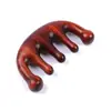 Venta al por mayor de fábrica peine de sándalo rojo para masaje peine de sándalo verde boutique peine de sándalo cabeza de sándalo peine meridiano cabeza redonda de cinco dedos cabeza del peine