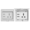 Comercio Exterior Ip55 Estándar Europeo Exterior Impermeable y a Prueba de Lluvia Enchufe de Interruptor Montado en Superficie Exterior 16A Estándar Alemán Estilo Británico Multifunción