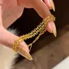 Pulsera de Encaje Hueco Estilo Lujo Ligero, Joyería Apilable Elegante y Exquisita Vintage de Lujo Ligero de Nicho