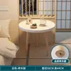 Mesa redonda pequeña nórdica, mesa de centro, mesa auxiliar para sofá, balcón, dormitorio, mesa de centro redonda simple para sala de estar de apartamento de alquiler