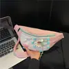Nueva Bolsa de Pecho Color Block Estilo Japonés para Mujer, Diseño Único, Bolso Cruzado Versátil, Bolso de Cintura de Moda con un Toque Juvenil