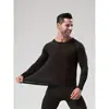 Tamanho Europeu Cruzamento de Fronteira Camiseta de Manga Longa Masculina Justa Camada Base Fitness Esportes ao Ar Livre Treinamento Ciclismo Corrida Top de Secagem Rápida