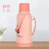 Termo Doméstico de Gran Capacidad, Botella de Agua Caliente Aislada, Carcasa de Plástico, Adecuado para Dormitorios de Estudiantes, Botella de Té Grande Estándar