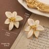 Pendientes Vintage Antiguos de Época Serie de Pintura al Óleo Van Gogh Flor de Aceite Goteante Borla de Perla Pendientes Joker Venta al por Mayor