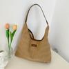 Bolso de Mujer 2023 Primavera y Verano Nuevo Trendy Lona Romboidal Hombro Tote Bag Simple Gran Capacidad Bolso para Ir al Trabajo Bolso de Axila