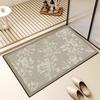 Alfombra de Piso de Barro Diatómico Estilo Americano de Lujo Ligero Alfombra de Pie Absorbente Antideslizante para Entrada Entrada Entrada Baño Lavable