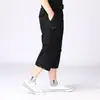 Calça Cropped Masculina de Verão em Estoque 2026 Novo Estilo para Meia-Idade e Idosos, Calça Reta Casual Solta Adequada para Uso ao Ar Livre