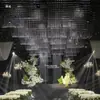 Cortina de Cuentas de Cristal Ondulado para Boda, Cadena de Cuentas, Cadena de Cuentas, Decoración de Techo, Decoración de Lugar de Boda, Cortina de Puerta de Cuentas de Piña