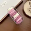 Faixa de Cabelo Rosa para Meninas, Sem Costura, Elástico Misto de Alta Elasticidade, Rabo de Cavalo Misto Infantil