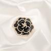 Broche de Camelia Estilo Tweed para Mujer Corsage de Perlas de Alta Gama Pin Elegante para Traje Abrigo Accesorios de Alta Gama