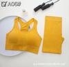Traje deportivo yoga correr ropa interior traje de ropa interior transpirable anti-exposición top de tubo envuelto en el pecho chaleco de ropa interior para mujer