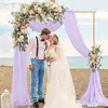 Decoración de Fondo de Arco de Gasa para Boda al Aire Libre Arreglo de Boda de Gasa Blanca Transfronteriza Tela de Gasa