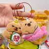 Nuevo Muñeco de Peluche Creativo de Capibara Colgante Bolsa Sorpresa Kawaii Brochetas Fritas Artificiales Juguete de Muñeco de Peluche Horneado