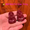 Frasco Tesouro de Areia Roxa Dourada de Alto Teor Natural Pingente Bodhisattva Guanyin Frasco Tesouro de Cinábrio Vermelho Acessórios de Colar Guanyin Venda por Atacado