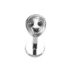 Argola Labial F136 de Titânio Multiformato Coroa Crescente Coração Aranha Brincos de Moda Versáteis para Mulheres