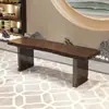Banco de Madeira Maciça 2025 Novo Modelo para Sala de Estar de Casa, Pode Ser Usado como Banco de Mesa de Jantar, Banco para Trocar Sapatos, Banco Moderno Simples para o Pé da Cama