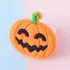 Explosões Europeias e Americanas Crianças PVC Desenho Animado Abóbora de Halloween Morcego Globo Ocular Cola Macia Anel Plástico Joias Pequenas Atacado
