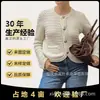 Cardigan de Malha Retrô Europeu e Americano Moda Outono e Inverno Novo Estilo Pequeno Cheiro Suéter de Temperamento Jaqueta Curta Versátil para Mulheres
