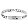 Pulseira de Moda Transfronteiriça Europeia e Americana Personalidade Criativa MerryChristmas Presente de Natal Pulseira de Aço Inoxidável