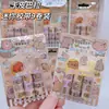 Cinta de Washi de Dibujos Animados Cazadora de Demonios de Fútbol Grupo de Chicas Kuromi 9+1 Cinta para Estudiantes DIY Set de Pegatinas para Diario
