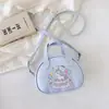 Bolsa Infantil Desenho Animado Unicórnio Fofa Meninas Bolsa Transversal de Mão Versátil para Exterior Bolsa de Ombro para Menininha