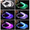 Luz de estrela de fibra óptica luz de atmosfera de cinema teto sete cores mudança de cor piscando meteoro luz de fibra óptica estrelada