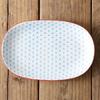 Prato de Peixe Oval Denier 12 polegadas Estilo Nórdico Cerâmica Esmaltada Louça Doméstica Prato Grande Prato para Peixe Cozido no Vapor