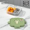 Lancheira com Compartimento para Frutas, Lancheira Redutora de Gordura para Salada, Caixa de Piquenique Portátil para Comida ao Ar Livre, Lancheira para Micro-ondas