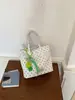 Bolsa de Lona Grande de Gran Capacidad para Mujer, Estilo Coreano Fresco, Bolsa de Lunares para Estudiante, Nueva de Verano 2026, Transfronteriza
