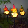 Luces Solares para Jardín Impermeables Resina Colorido Gnomo Exterior Jardín Balcón Decorativas Atmósfera Luces de Suelo