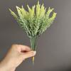 Ramos de Hierba Simulada, Brotes de Cedro de 5 Cabezas, Salvia Lavanda, Suministro del Extranjero, Accesorios para Arreglos Florales de Boda y Navidad, Hierba