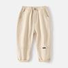 Calças Casuais para Meninos Atacado 2025 Outono Novas Calças de Cor Sólida para Crianças Moda Bebê Calça Única Dropshipping Tendência