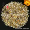 Ornamentos de Cascalho de Cristal de Titânio Arte de Unha Cola para Capa de Celular Murais Fragmentos de Cristal Dourado Aquário Pedra para Bonsai Pedra de Ampliação