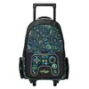 Mochila Escolar con Carrito Australiana de Gran Capacidad, Diseño de Dibujos Animados, Mochila con Ruedas para Estudiantes de Primaria y Secundaria